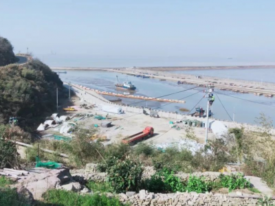 浙江金七門核電廠混凝土攪拌站及砂石廠臨時供電工程一階段順利送電！